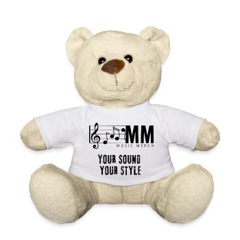 Collection "MUSIC MERCH, Your Sound Your Style" - Teddy Bear - white - Front
