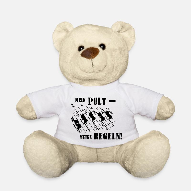 Mein Pult - Meine Regeln! - Teddy - Weiß