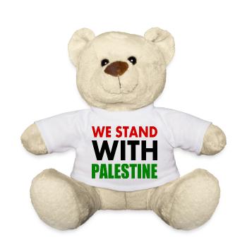 We stand with palestine - Teddy Bear - white - Front