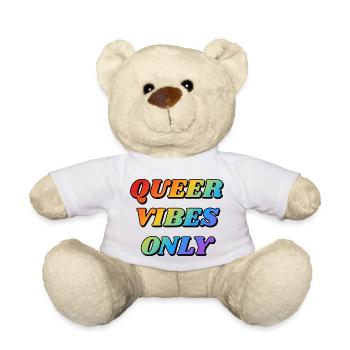 Queer Vibes Nur Regenbogenfarben - Teddy - Weiß - Vorne