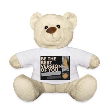 Motivation be yourself! - Teddy Bear - white - Front