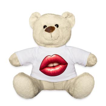 Lèvres Rouges - Seduction Intense - Nounours - blanc - Devant