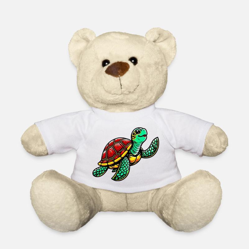 Schildkröte - Teddy - Weiß