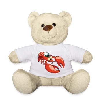 Lobster Captain - Teddy Bear - white - Front