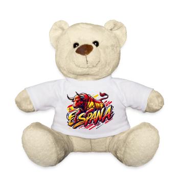 Espana Spain Bullen Design - Teddy Bear - white - Front