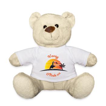 Toucan au coucher du soleil avec une boisson - Nounours - blanc - Devant