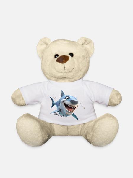 Diet Shark - Teddy Bear - white
