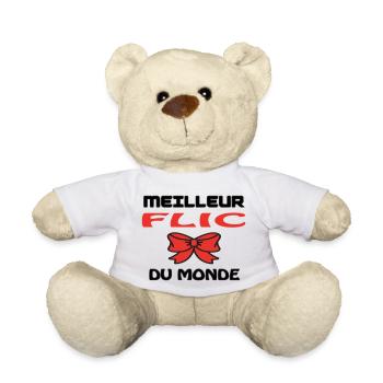 BESTER COP DER WELT - Teddy - Weiß - Vorne