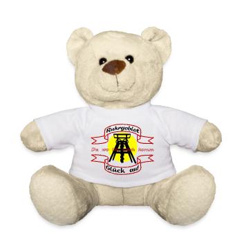 Zeche Förderturm im Ruhrgebiet - Teddy - Weiß - Vorne