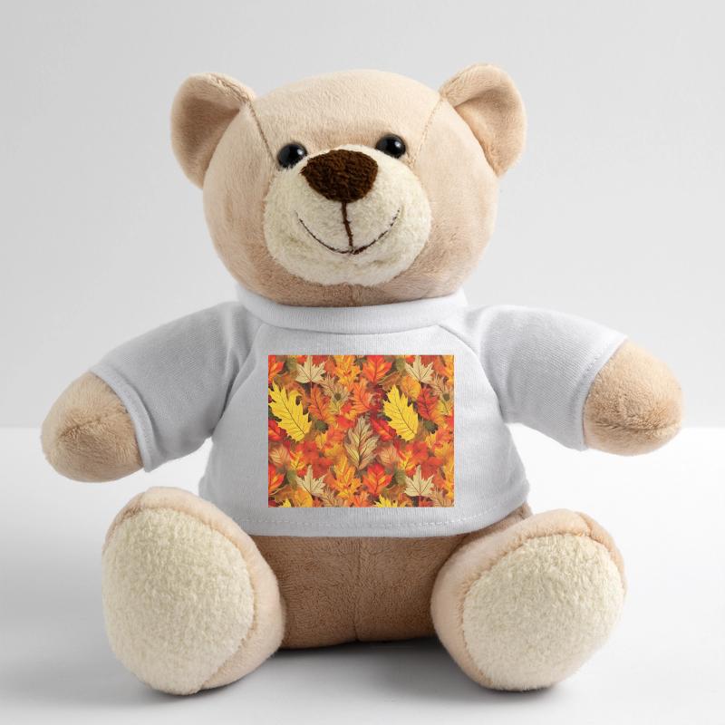 Herbstblätter Allover-Muster Teddy