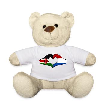 Kenia Holland Hände Herzform - Teddy - Weiß - Vorne