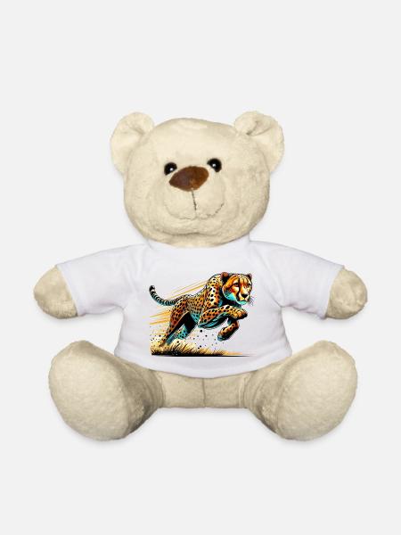 Cheetah - Teddy Bear - white