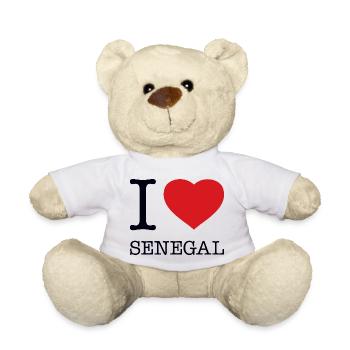 J’ADORE LE SÉNÉGAL - Nounours - blanc - Devant