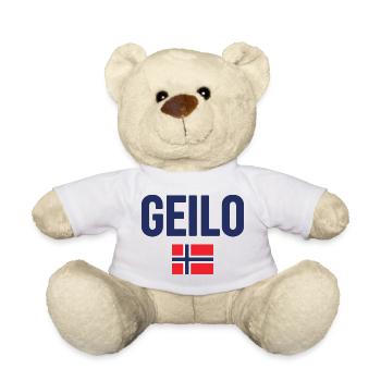 Gelo Norwegian Flagge Design - Teddy - Weiß - Vorne