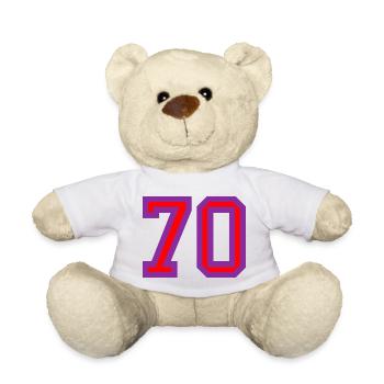 70. 70 JAHRE. 70-JÄHRIGES JUBILÄUM. 70-JÄHRIGES JUBILÄUM. - Teddy - Weiß - Vorne