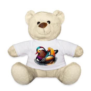 Mandarin duck - Teddy Bear - white - Front