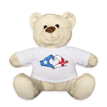 Somalia England Flagge Hände Herzform used - Teddy - Weiß - Vorne