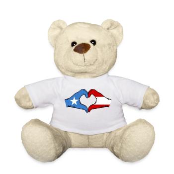 Somalia Austria Flag Hands Heart Shape - Teddy Bear - white - Front