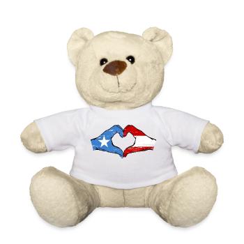Somalia Österreich Flagge Hände Herzform used - Teddy - Weiß - Vorne