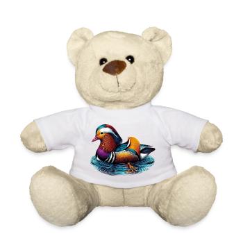 Mandarin duck - Teddy Bear - white - Front