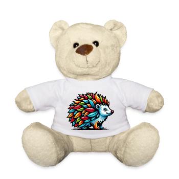 Hedgehog - Teddy Bear - white - Front