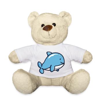 Bébé baleine - Nounours - blanc - Devant