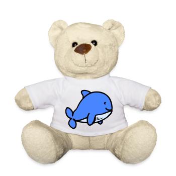 Bande dessinée bébé baleine - Nounours - blanc - Devant