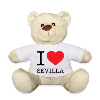 I LOVE SEVILLA Spain Spanien - Teddy - Weiß - Vorne