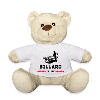 Le billard c'est la vie - Nounours - blanc - Devant