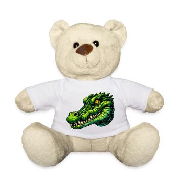 Alligator Crocodile - Teddy Bear - white - Front