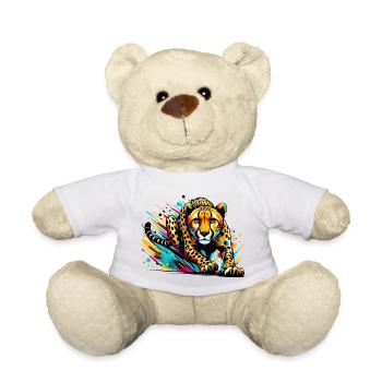 Cheetah - Teddy Bear - white - Front
