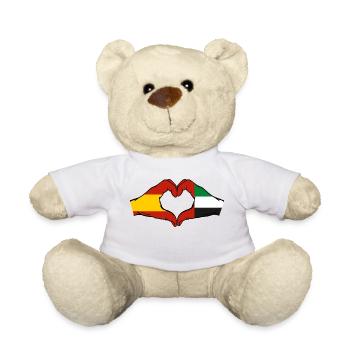 Espagne Émirats arabes unis Drapeau - Nounours - blanc - Devant