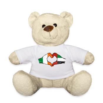 Irlande, Émirats arabes unis, Cœur - Nounours - blanc - Devant