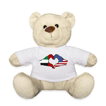 Émirats arabes unis États-Unis Coeur - Nounours - blanc - Devant