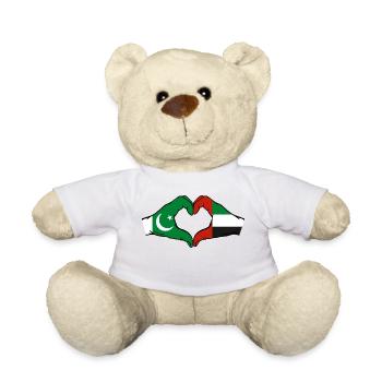 Pakistan Émirats arabes unis Cœur - Nounours - blanc - Devant