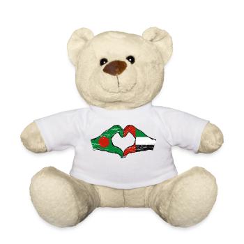 Bangladesh Émirats arabes unis Cœur - Nounours - blanc - Devant