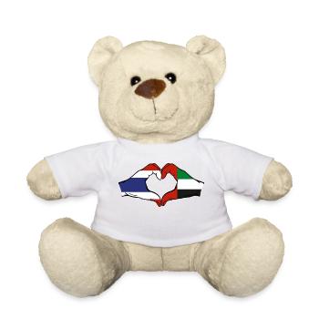 Thaïlande Émirats arabes unis Cœur - Nounours - blanc - Devant
