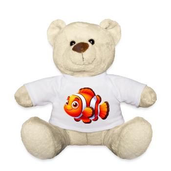 Poisson-clown - Nounours - blanc - Devant
