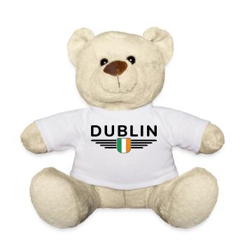 T-shirt Dublin pour les supporters irlandais - Nounours - blanc - Devant