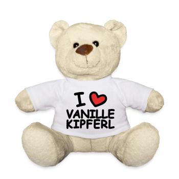 I Love Vanilla Crescents - Teddy Bear - white - Front