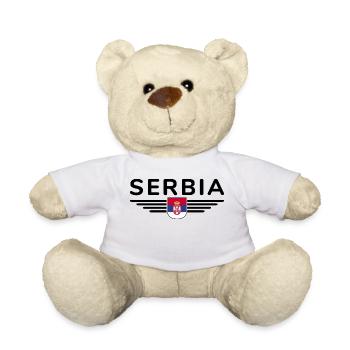 Serbien Design – Stolz und Leidenschaft - Teddy - Weiß - Vorne
