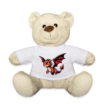 Dragon - Teddy Bear - white - Front