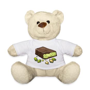 Dubai Chocolate Pistachios Pistachio Cream Chocolate - Teddy Bear - white - Front