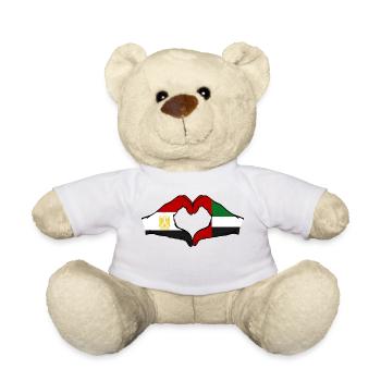 Égypte Émirats arabes unis Drapeau - Nounours - blanc - Devant