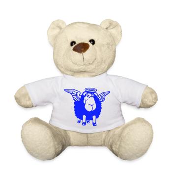 Sheep Angel Wings Heaven Halo Holy - Teddy Bear - white - Front