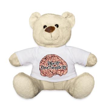 Brain // Illustration - Teddy Bear - white - Front