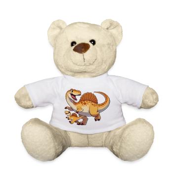 Spinosaurus mère et enfant - Nounours - blanc - Devant