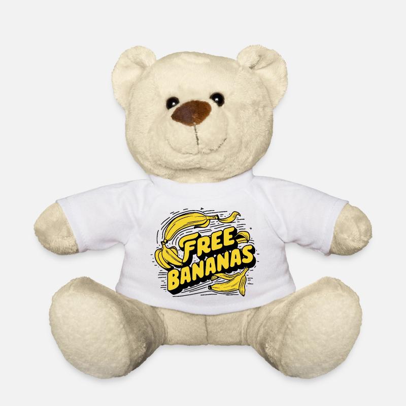 Free bananas - Teddy Bear - white