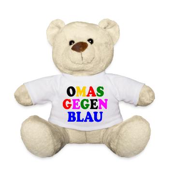 Omas gegen blau - Teddy - Weiß - Vorne