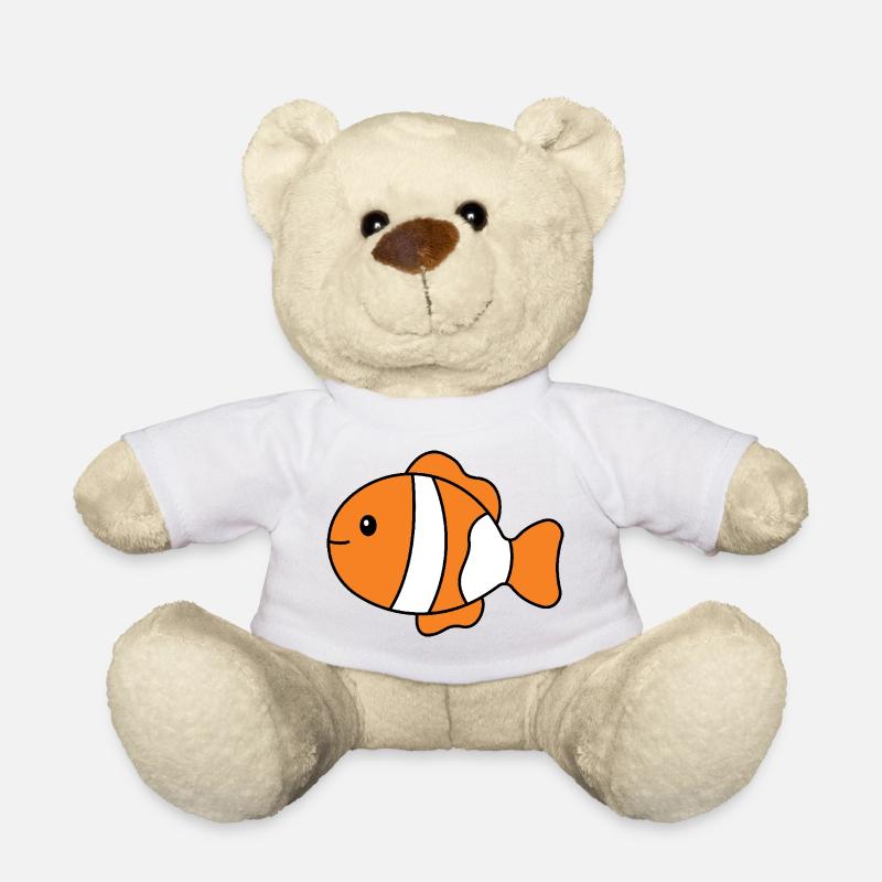 Tropical Clownfish - Teddy Bear - white
